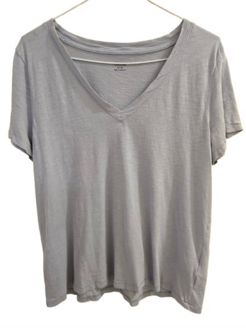 Madewell 100% Cotton Light Blue V Neck T Shirt